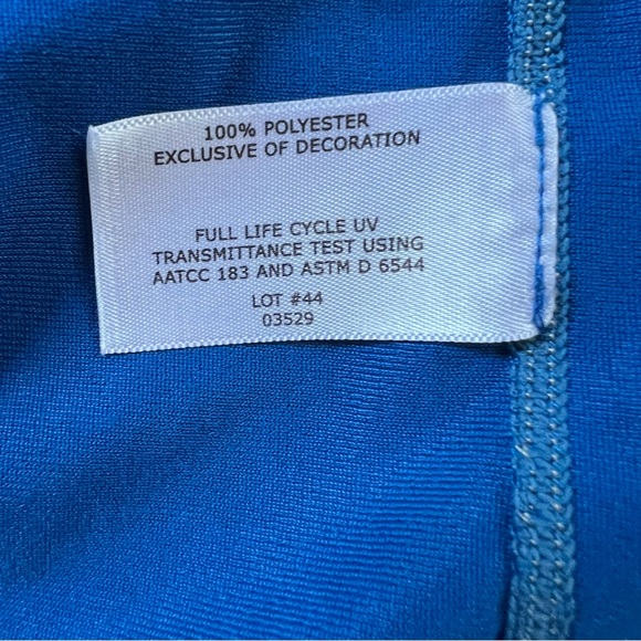 Coolibar T Shirt Adult Large Blue UPF 50+ UV Protection Suntect Tee Mens Swim - Picture 5 of 6